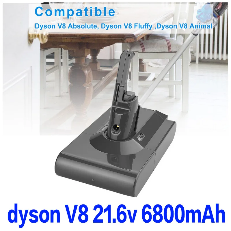 6800mAh 21 6 V батарея для Dyson V8 абсолютный/пушистый/животное/литий ионный Пылесос