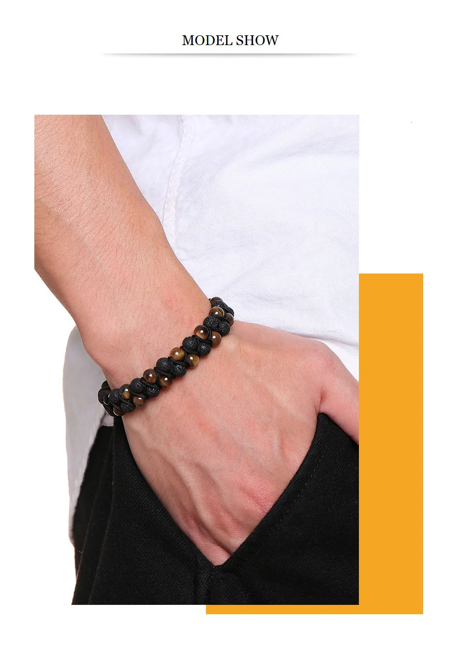 Vnox браслеты ручной работы для женщин и мужчин, натуральные бусины, энергетические камни из лавы, браслет из бисера, праздничный браслет Pulseira