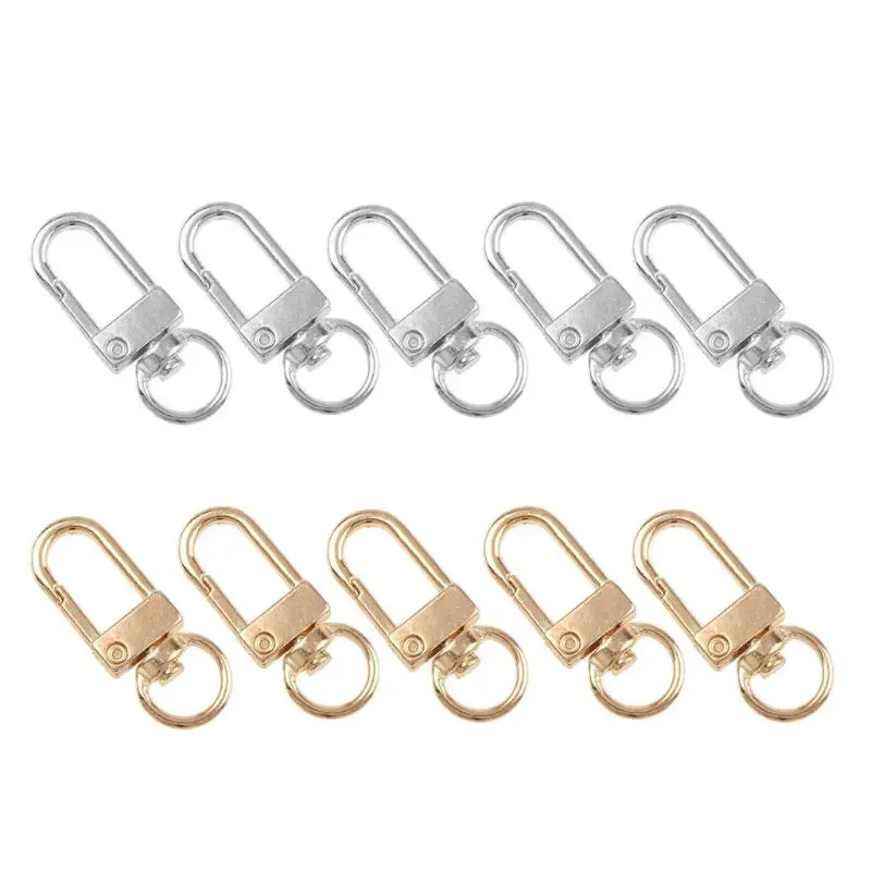 5 шт. брелок для ключей поворотный триггер застежка карабин крючок кольца