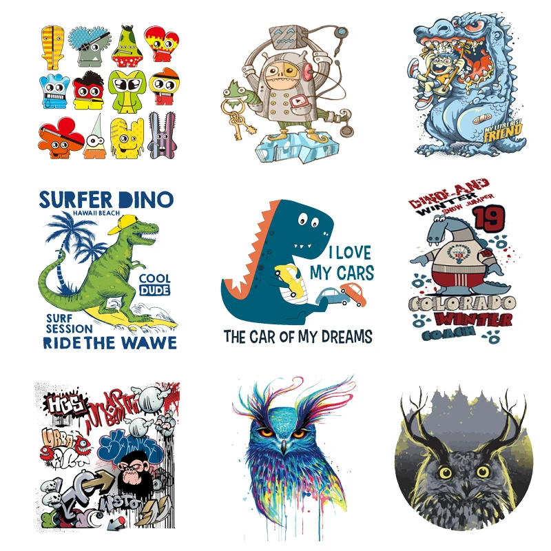 Iron on Transfers for Clothing Patches Clorhing Stickers Stripe T shirt