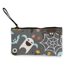 Бесшумный Кошелек для монет, держатель для карт, кошельки для девочек на Хэллоуин, тематический клатч с принтом, с карманом для монет, держатель для карт, сумка для денег