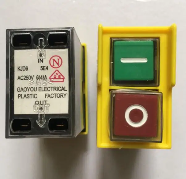 

New Original Drill Machinery Switch, Drill Parts, Cutter Saw Machine Switch, Electrmagnetic Switch KJD6 5E4 AC250V 6(4)A