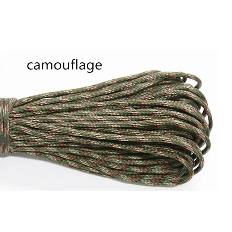 30 м паракордовая веревка 550 парашютный походный наружный шнур 7 нитей 100 футов паракордовая веревка набор для выживания - Цвет: camouflage