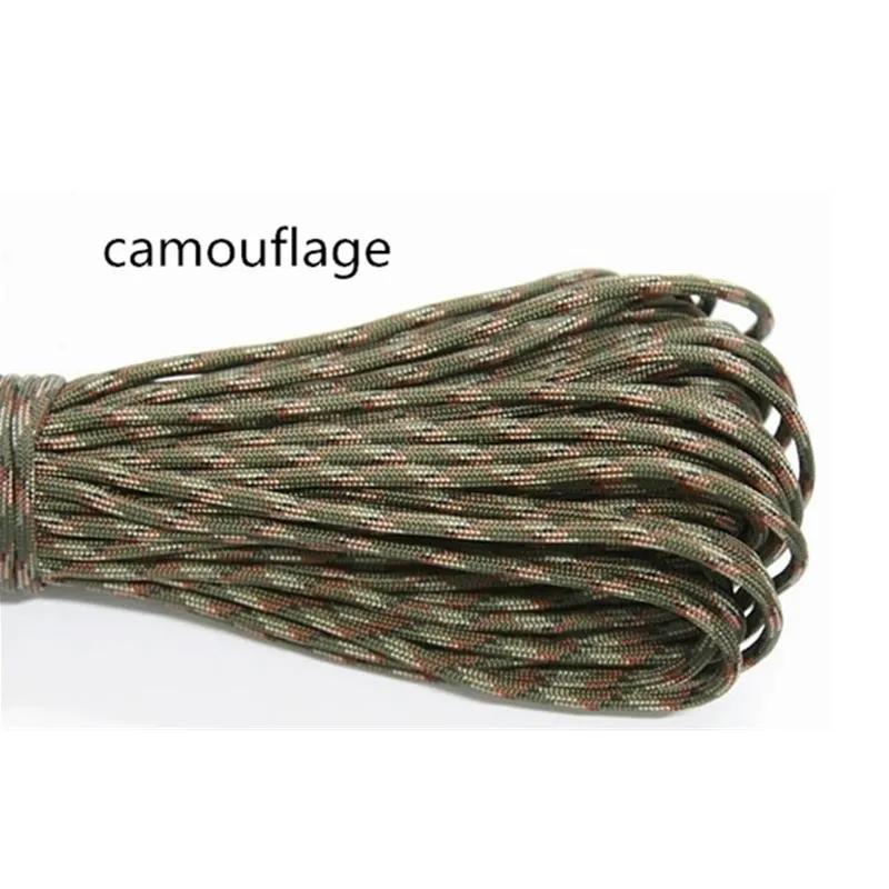 camouflage 30 м паракордовая веревка 550 парашютный походный наружный шнур 7 нитей 100 футов паракордовая веревка набор для выживания - Цвет: camouflage