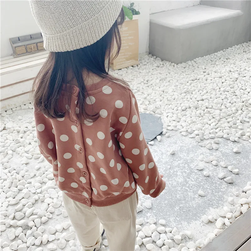 Свитера для девочек осенний кардиган с длинными рукавами в Корейском стиле с капюшоном для девочек года детская рубашка