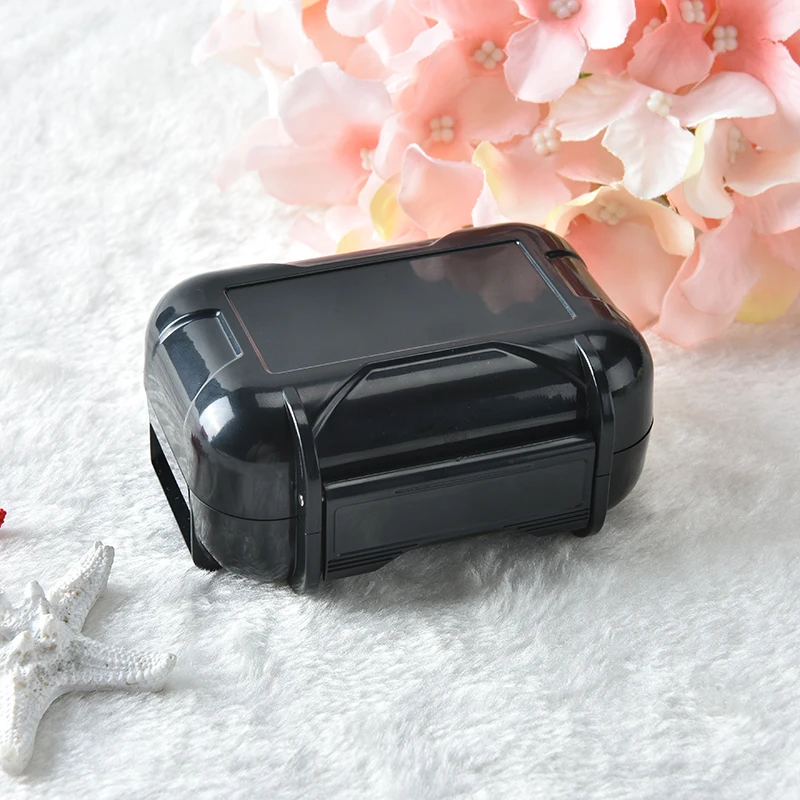 Black Hearing instruments hard case In-ear Monitors Earphones Storage Holder for Hearing Aids - Цвет: Black