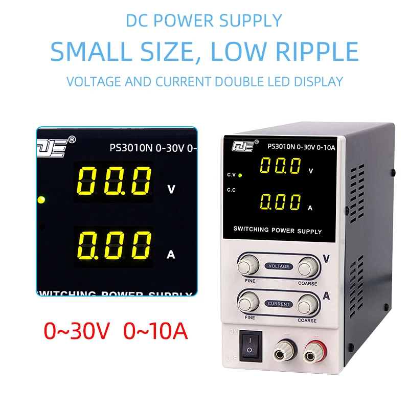 220V DC лабораторный импульсный источник питания лабораторный DC Регулируемый цифровой дисплей скамья DC источники питания регулятор напряжения 30 V