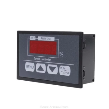 

6-60V PWM DC Motor Speed Controller With Digital Display Panel Button Governor Au 25 20 Dropship