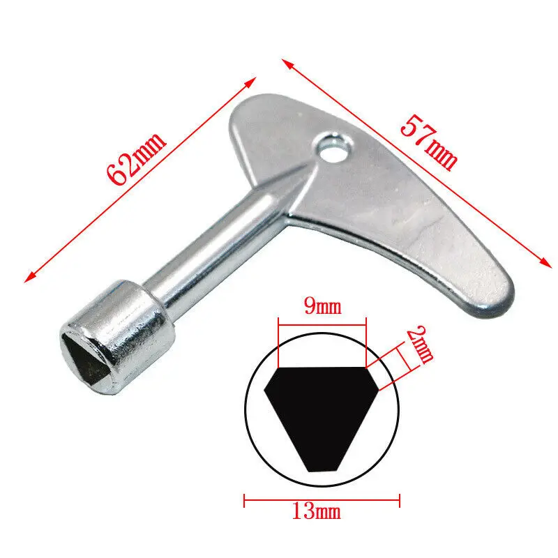 1pc Inner Triangle Key Wrench Emergency Lift Plumber Electric Cabinet Train Elevator Multi-purpose Key Wrench