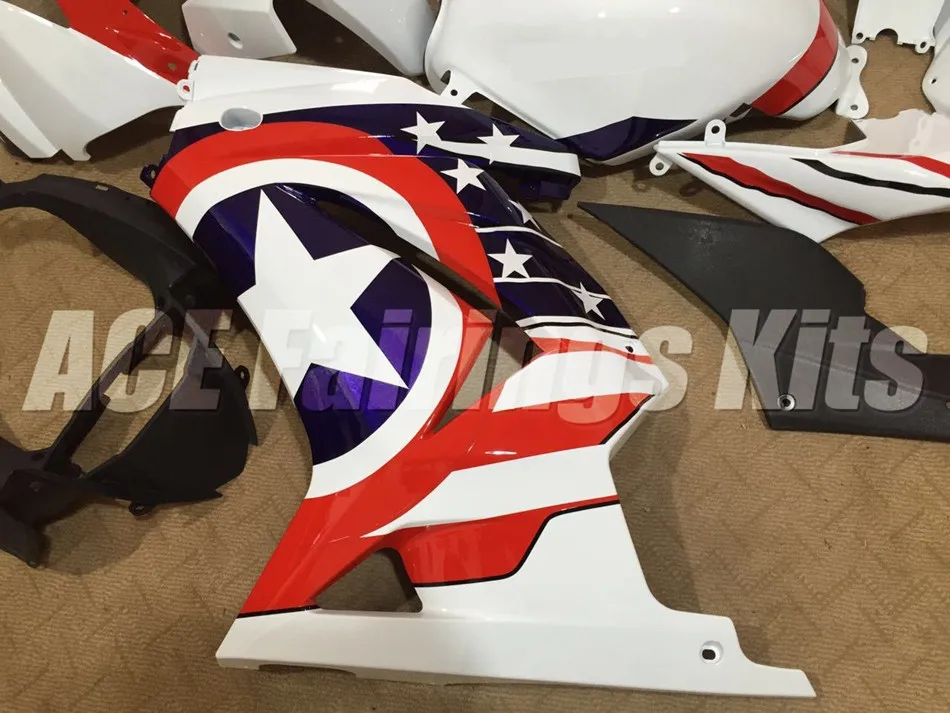ABS полный обтекатель комплект подходит для Kawasaki Ninja 250 EX250 ZXR250 2008- 08 09 10 11 12 13 14(литьевая форма) на заказ красный синий