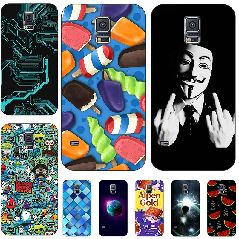 Cover In Silicone Per Samsung Galaxy S5 S 5 Sm-G900F S5Neo S5 Neo Sm-G903F 5.1 "Custodia Morbida In Tpu Custodia Protettiva Per Telefono