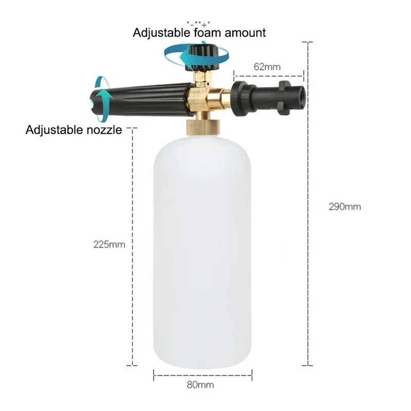 Пенная насадка для мытья под давлением 1Л бутылка пенная насадка для K2/K3