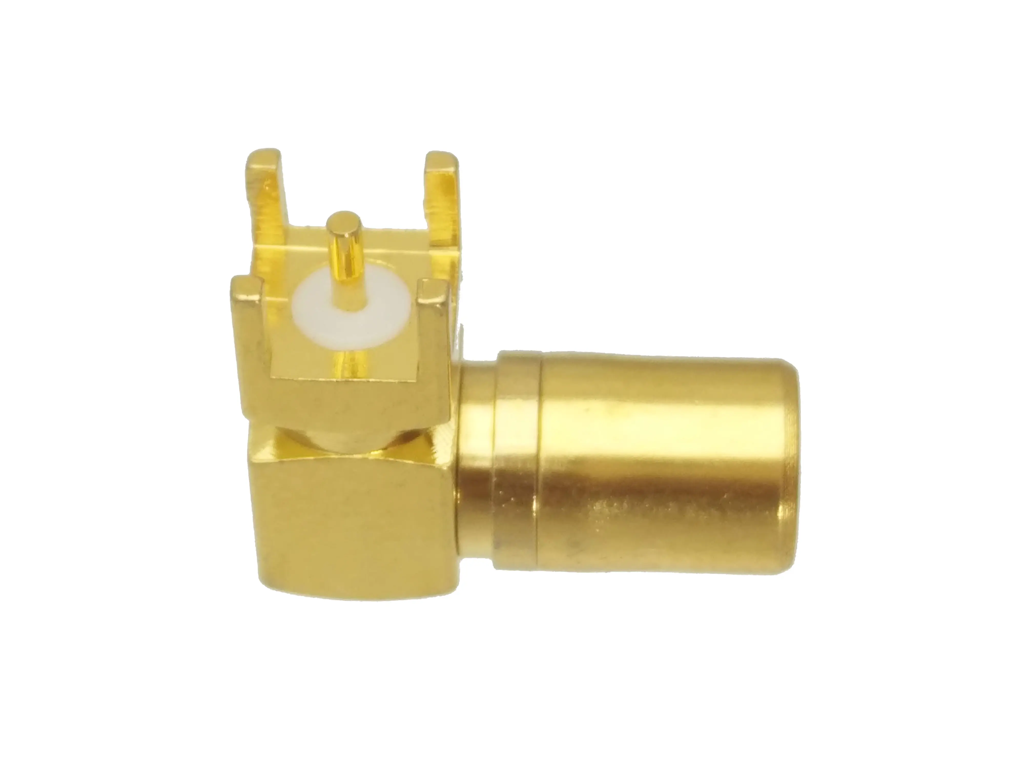 Коннектор SMB гнездовой разъем прямоугольный припой монтаж печатной платы