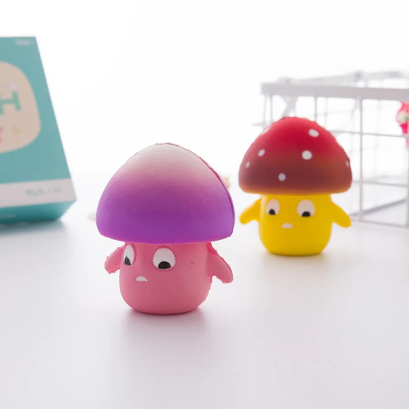 Милый мультфильм гриб медленно отскок экстракт гриба игрушка-случайный