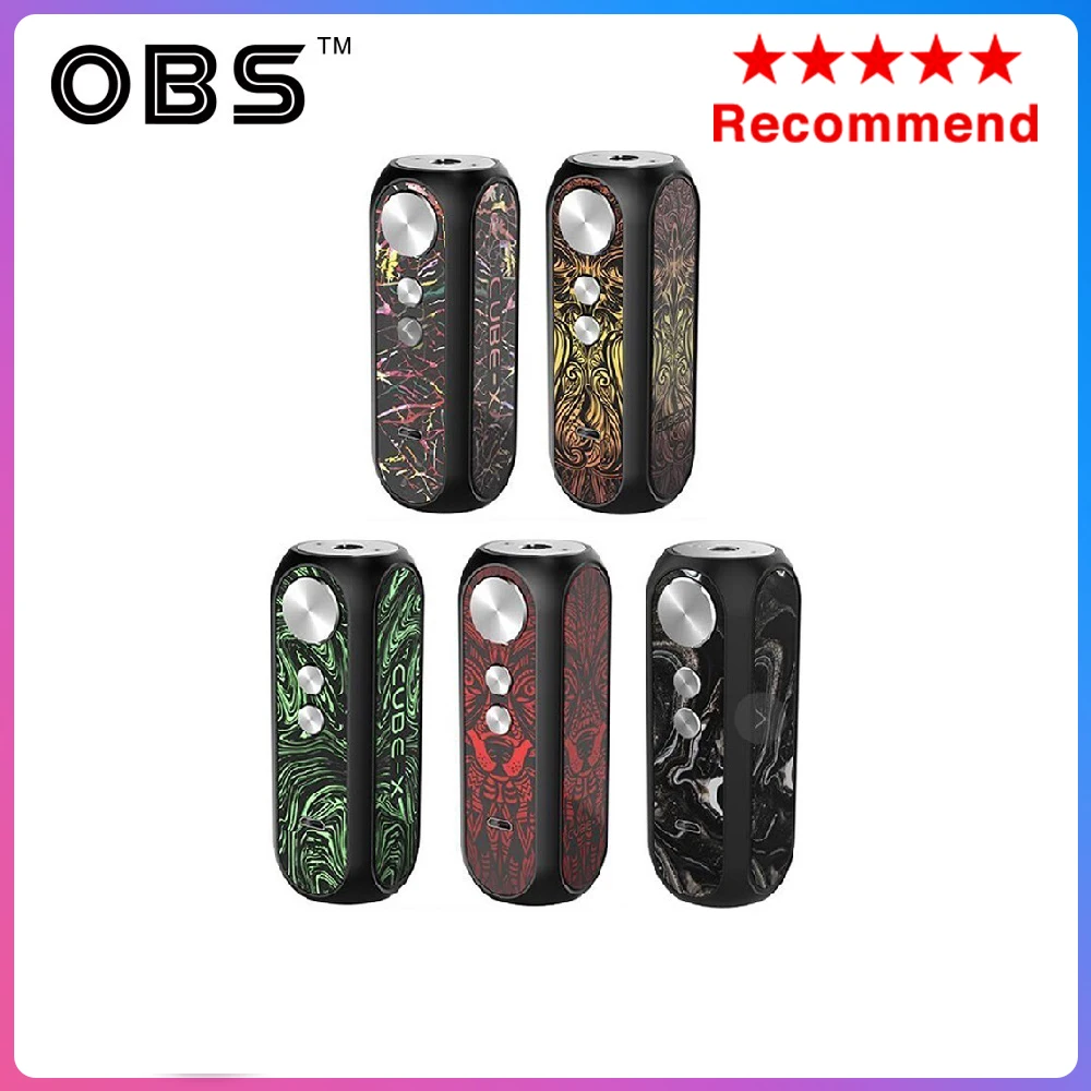 Новый бренд OBS Cube X 80W VW Box MOD power by 18650 battery max Vape Mod Vaporizer cube vs Drag 2/ Shogun/ Luxe | Электроника