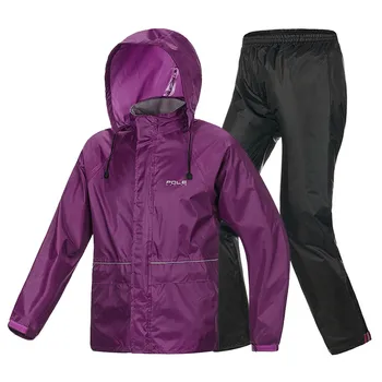 

Pole motorcycle riding raincoat suit single electric locomotive rainpants adult split