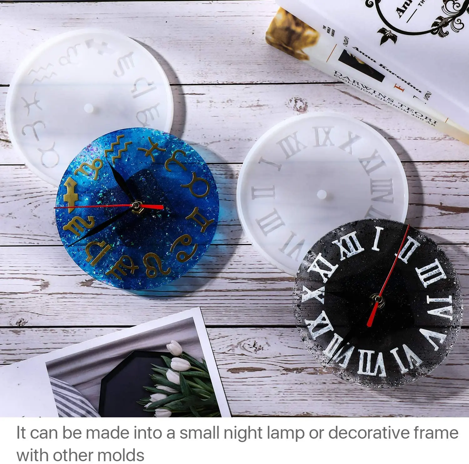 Pack Outil A Main,Moule En Silicone Pour Résine Bricolage Cristal