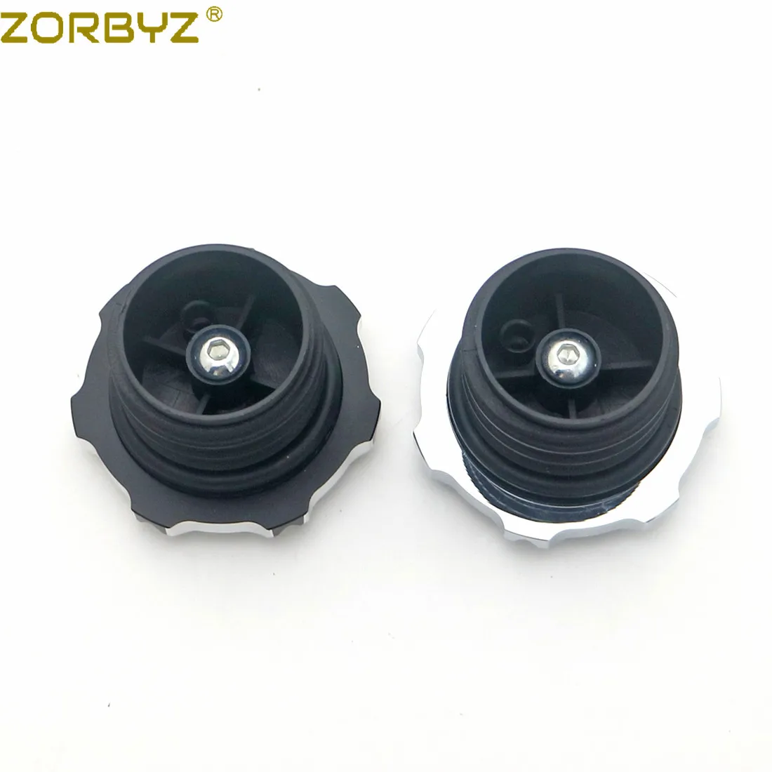 ZORBYZ черный/хром CNC Edge Cut вентилируемый газовый бак крышка топливная Крышка для Harley Sportster Road King Dyna
