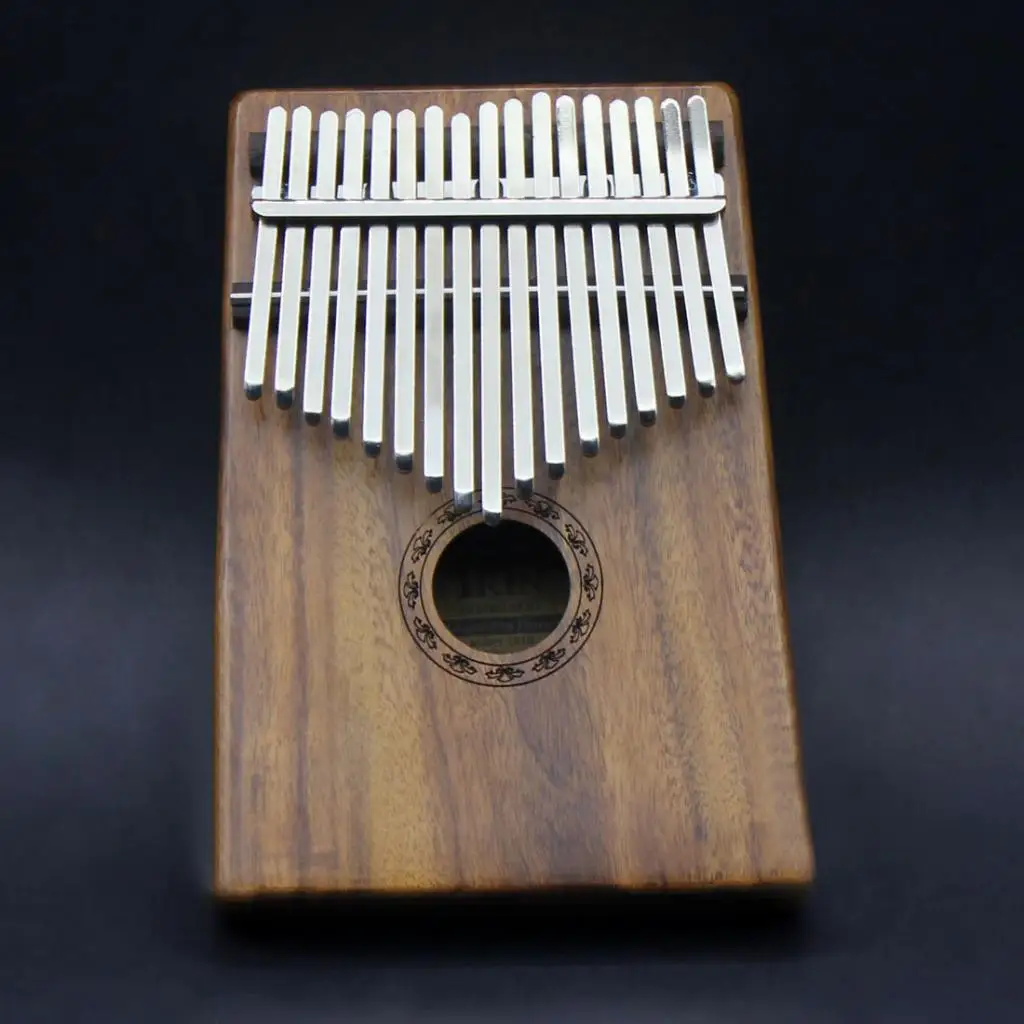 

1 Set Acacia 17 Key Kalimba Mbira Finger Percussion Thumb Piano African Musical Instrument Wood Color