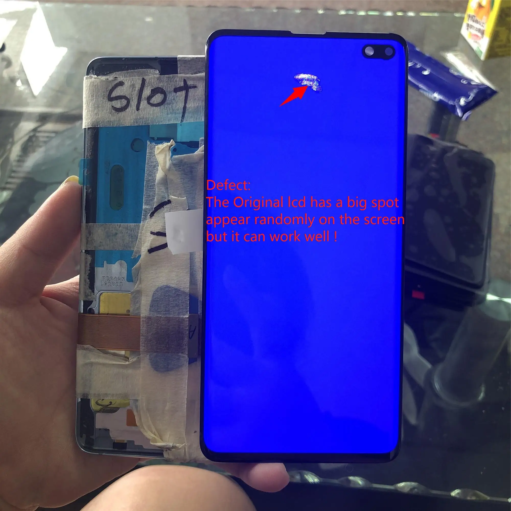 Супер AMOLED S10Plus ЖК-дисплей для Samsung Galaxy S10 Plus сенсорный экран дигитайзер сборка + G9750