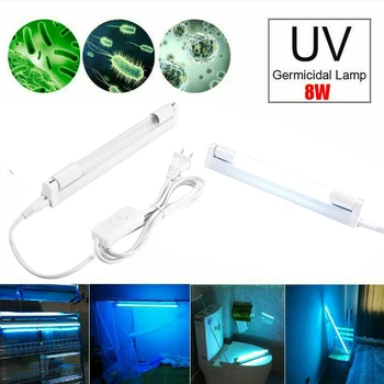 

LED UV Disinfection Lamp Tube UVC Ozone Ultraviolet Sterilizer Germicidal Lights US Plug CA