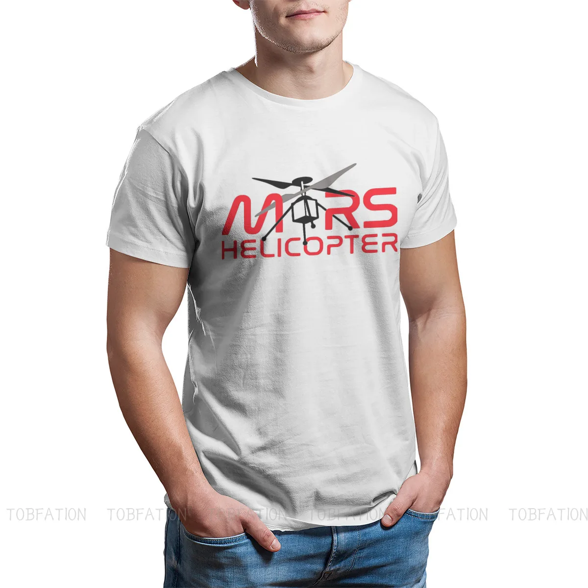 Mars 2020 Intenance Rover Exploration Fabric Tshirt Jpl Mars Helicopter Ingenuity Basic T Shirt Oversize Men Clothes
