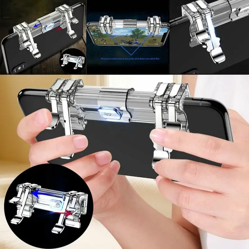 HOT Game Controller For PUBG Mobile Phone Shooter Aim Controller Game Trigger L1R1 Button For Iphone Android PUBG Game Controlle 