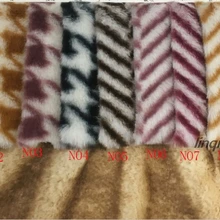 Новая одежда с принтом из кроличьего меха, одежда с принтом из кроличьего меха, плюшевая ткань