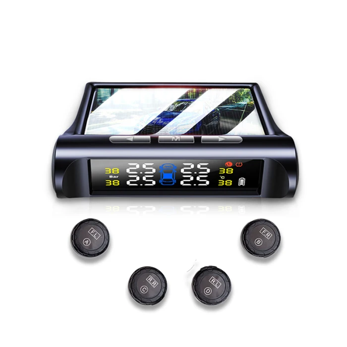 Система контроля давления в шинах, солнечная энергия, TPMS, беспроводной, 4 внешних датчика для автомобиля OE88