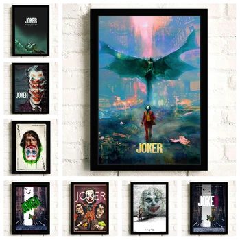 

Superhero Joker 2019 Joaquin Phoenix Heath Ledger DC Movie Comics Wall Art Painting Print On Canvas Poster Pictures Home Decor