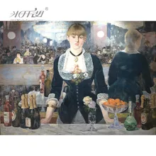 Michelangelo деревянные пазлы 500 1000 1500 2000 шт Edouard Manet Bar at the Folies-Bergere Живопись Художественная развивающая игрушка