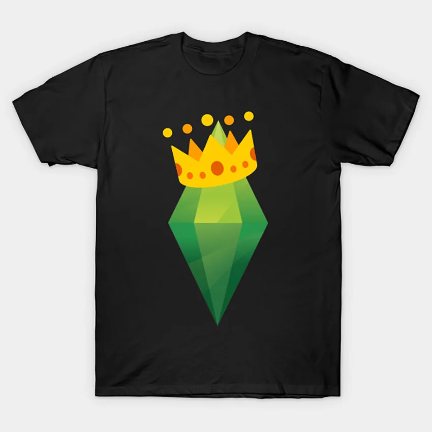 Sims Королевская Футболка 4 футболка sims Royal plumbob видеоигра The 4|Футболки| |