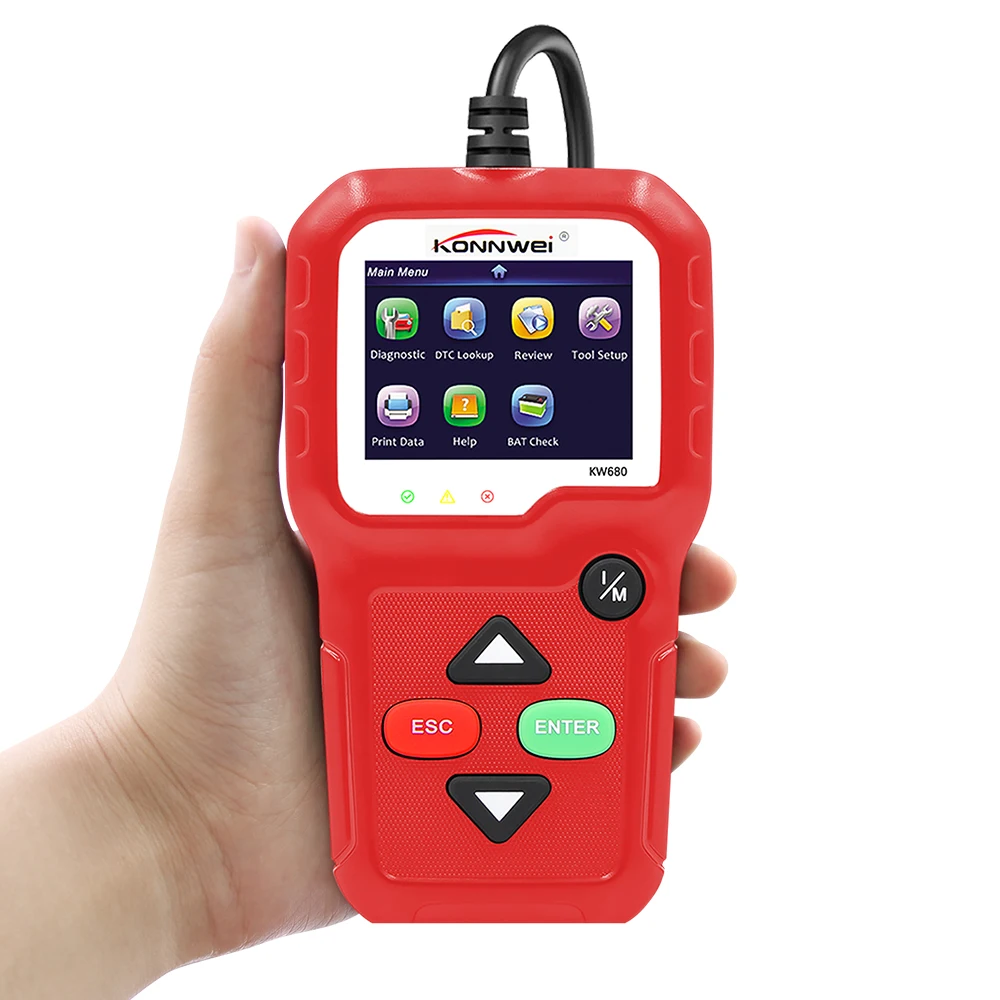 Obd2 сканер OBD Автомобильный диагностический инструмент KONNWEI KW680 считывание четких кодов ошибок русский OBD2 автомобильный сканер