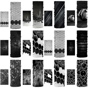 

New Men's Scarf Scarf Black Series Simple Head and Neck Protection Dustproof Fitness Bib Turban Cycling Leggings