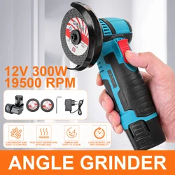 Mini meuleuse d'angle sans fil, outil électrique de bricolage, Portable, avec batterie de 12V 