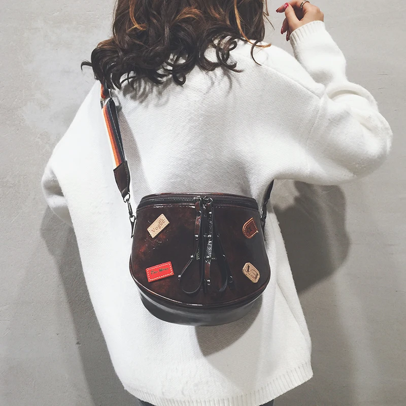 

Retro Style girl Bag Famous Brand new NEW girl's Shoulder Bags Wax PU Leather Female Cross Body Purse Handbag Design