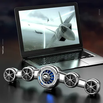 

USB Wired Computer Speaker Multimedia Mobile Phone Notebook Stereo 3D Subwoofer Surround Airplane Desktop Music Player