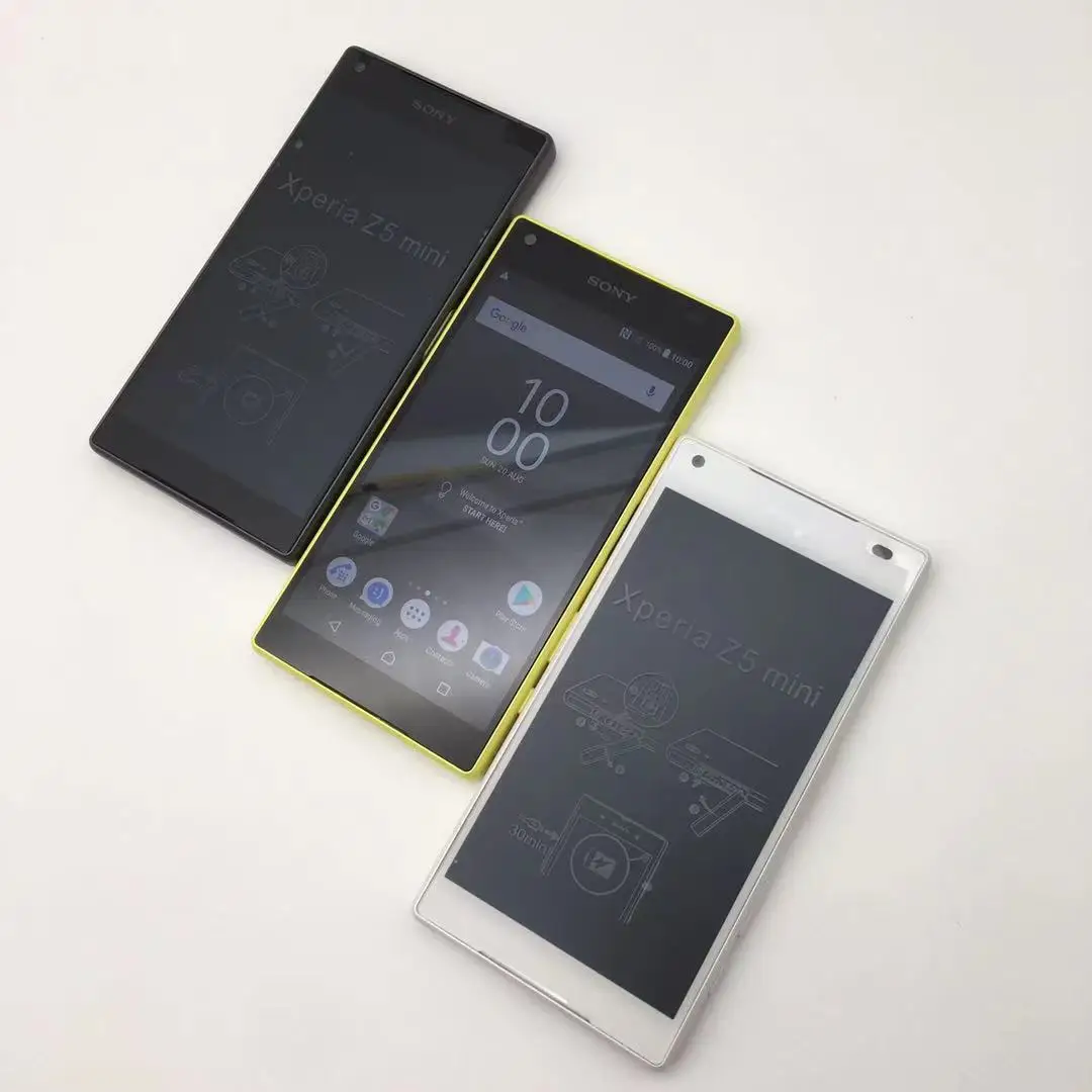 Sony Xperia Z5 Compact E5823 Refurbished-Original Unlocked cellphone 2GB RAM 32GB ROM Android Quad-Core 23MP 2160p Smartphone