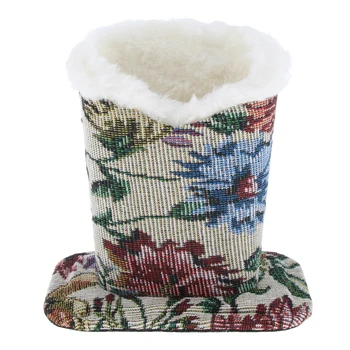 

2pcs Cotton Upright Desktop Case Plush Lined Sunglasses Eyeglasses Holder Stand Pen Holder for Desk, Nightstand, End Table