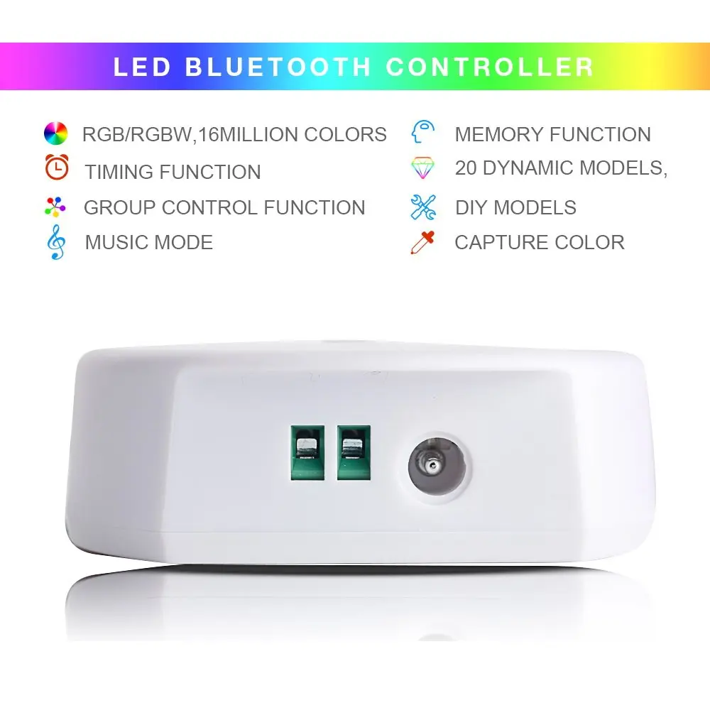 DC12V 24 в светодиодный светильник Bluetooth контроллер для RGB RGBW светильник Magic UFO Смартфон APP контроллер с многофункциональным