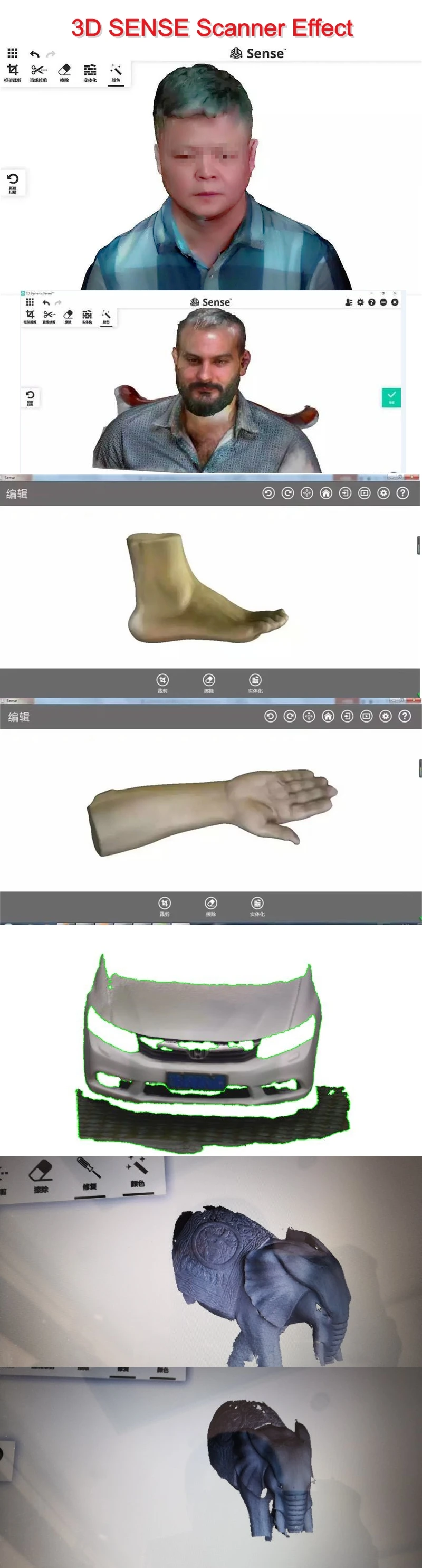 Более удобный ручной портативный мульти-чувство цвета 3D сканер
