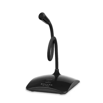 

USB Plug & Play Desktop Microphone Wired Recording Microphone 360° Omnidirectional Pickup Mic Adjustable Neck