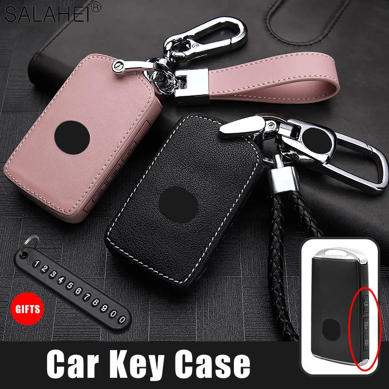 

Leather Car Key Remote Cover Full Case For Mazda 3 Alexa CX4 CX5 CX8 2019 2020 3Button Smart Remote Accessories Ring Styling