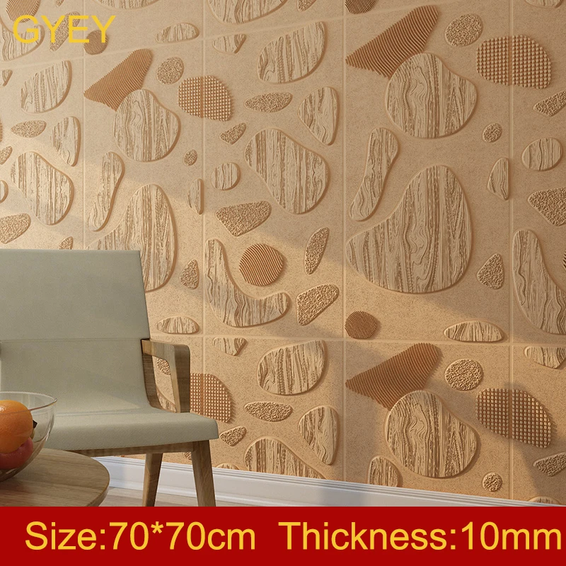 

3D Stereo Wall Stickers Bedroom Self-adhesive Wallpaper Waterproof Creative Network Red Live Room Decoration Nordic Wallpaper
