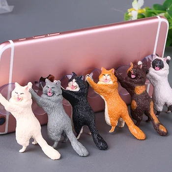 

COOL Mr Cat Mobile Phone Holder Stand Sucker Tablets Smartphone Holder