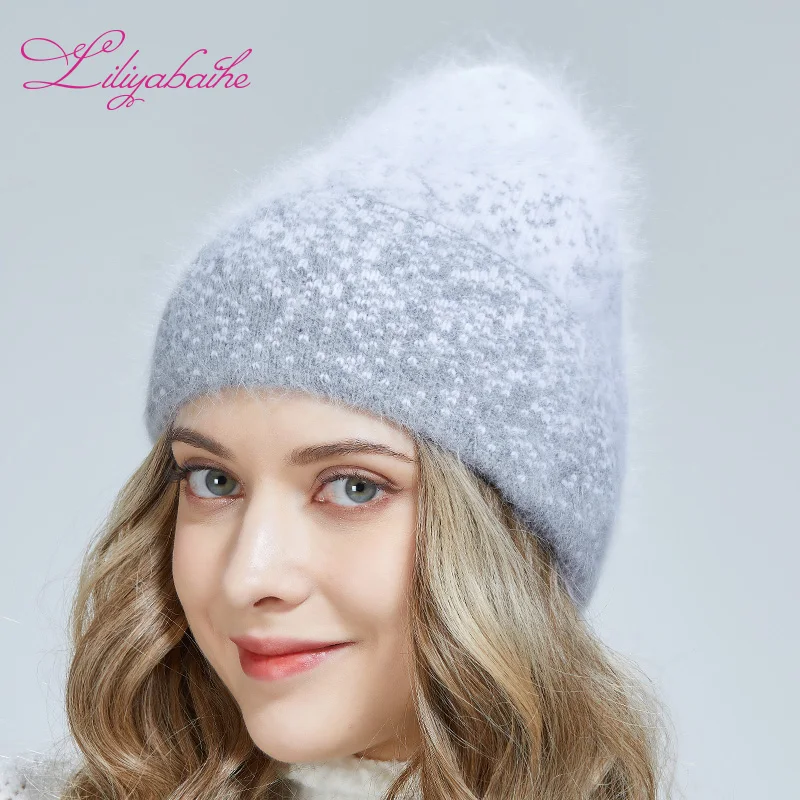 

Женская осенне-зимняя шапка LILIYABAIHE, двухцветная, в горошек, с отворотами светильник 5 цветов на выбор