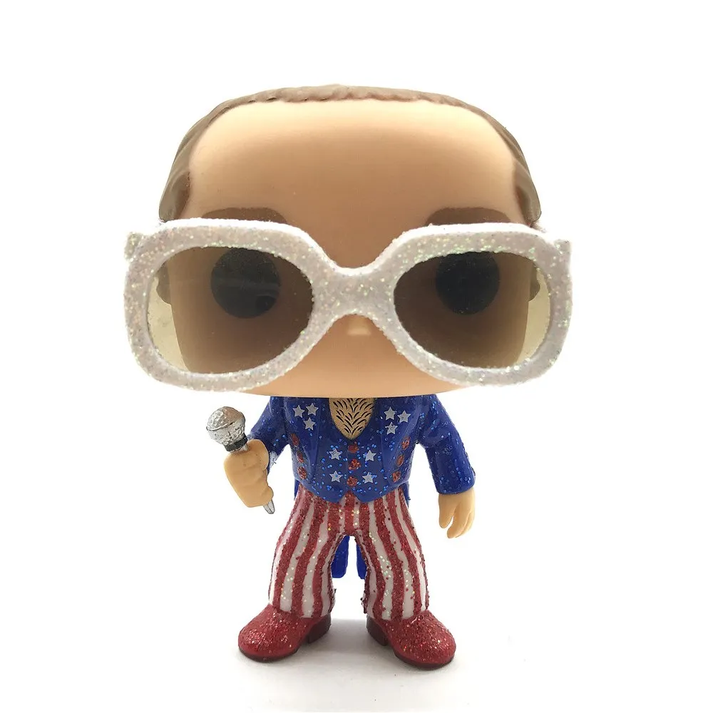 

Rocks #63 Elton John Red, White & Blue (Glitter) Vinyl Figure model toy Action Figure Collection Model toys for Gift no box