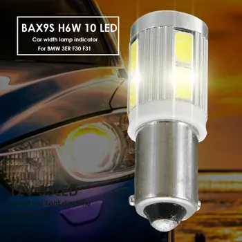 

Indicator Lamp Car Width Light Bright Signal Lamp LED Bulbs BAX9S H6W 10LED Durable Tail Light Bulb for BMW 3er F30 F31