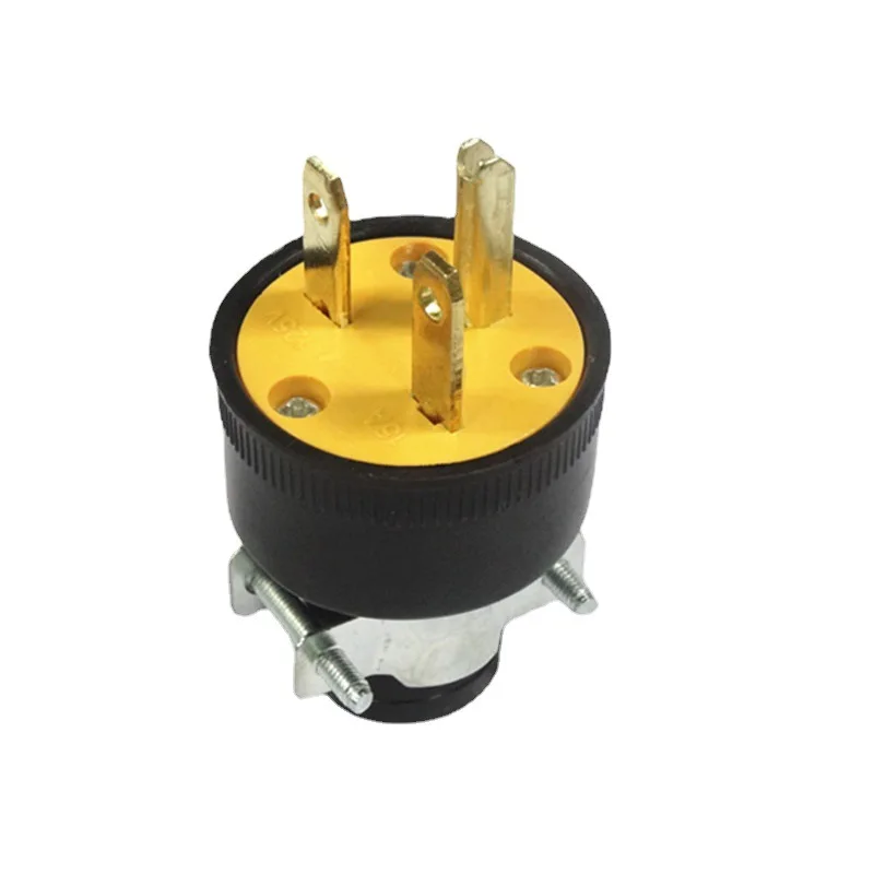 6-15P 15A NEMA US Locked Industry Plug Male Female Removable Power Converter Triprong Online Wiring Socket 6-15R New America