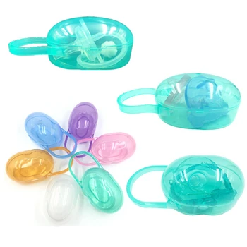 

2PCS Baby Solid Pacifier Box Soother Container Holder Pacifier Box Travel Storage Case Safe Holder Pacifier PP Plastic Box